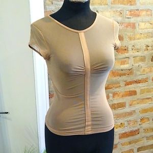 Guess Jeans Authentic Nylon Shear Nude Top